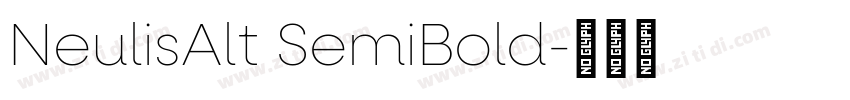 NeulisAlt SemiBold字体转换